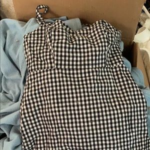Checkered mini dress